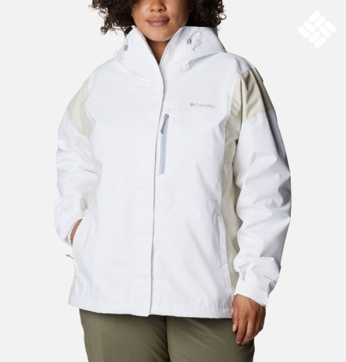 Women's Columbia Hikebound Jackets White | Plus Size CA-N4851